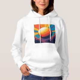 Hemelsrode vrouwen T-shirt hoodie