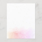 Hemelsroze Monogram Yoga-instructeur QR-code Flyer (Achterkant)