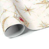 Hemelsroze Parel Kerst Inpakpapier (Rol Hoek)