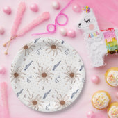 Hemelster, zon en maan papieren bordje (Feest)