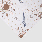 Hemelster, zon en maan tissuepapier (Detail)