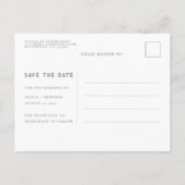 Hemelsterren Huwelijk Bewaar De Datum Foto Aankondigingskaart (Achterkant)