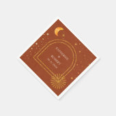  hemelsterren maan bruiloft servetten (Hoek)