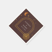  hemelsterren maan bruiloft servetten (Hoek)