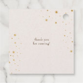 hemelsterren maan bruiloft servetten bedankjes labels (Achterkant)