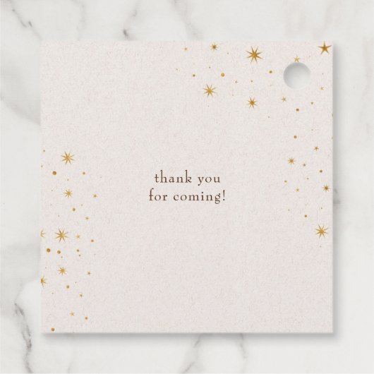  hemelsterren maan bruiloft servetten bedankjes labels (Achterkant)