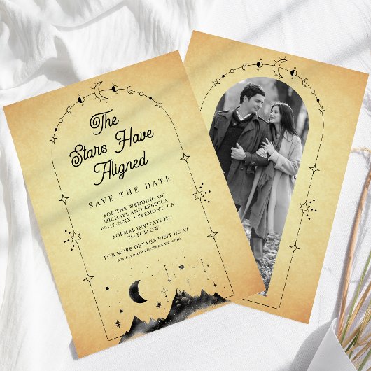  hemelsterren maansikkel bruiloft save the date