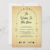  hemelsterren zwart maan Vrijgezellenfeest Kaart (Voorkant)