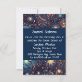 Hemelthema Lief Zestien Uitnodiging (Voorkant)