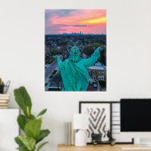 Hemelvaart boven Skyline Poster (Thuiskantoor)