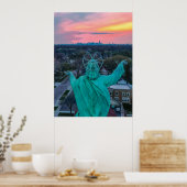 Hemelvaart boven Skyline Poster (Keuken)