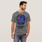 Hemelvaart Eiland Landenvlag T-shirt (Voorkant volledig)