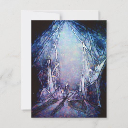 Hemelvaart Fantasie Feestdagenkaart (Voorkant)