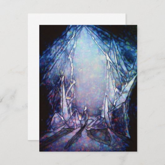 Hemelvaart Fantasie Feestdagenkaart (Voorkant / Achterkant)