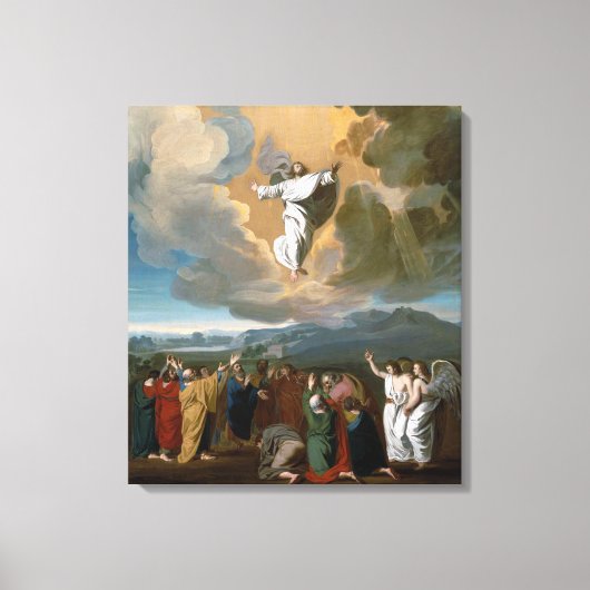 Hemelvaart (Jezus Christus opklimmend naar de heme Canvas Afdruk (Voorkant)