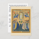 Hemelvaart van Jezus Christus Houder Bedankkaart (Voorkant / Achterkant)