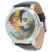 "Hemelvaart: Zon & Maan polshorloge" Horloge (Gekanteld)