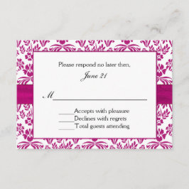 Hemelwaarnemer Lelie Damast Trouw Uitnodiging