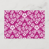 Hemelwaarnemer Lelie Damast Trouw Uitnodiging (Achterkant)