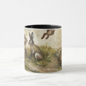 Hemelwaartse Pluche Weide Haas Whimsical Konijneng Mok (Midden)