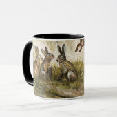 Hemelwaartse Pluche Weide Haas Whimsical Konijneng Mok (Voorkant links)
