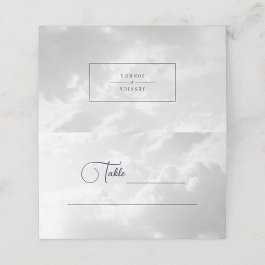 Hemelwit Wolken Magisch Plaatskaartje (Buitenkant ongevouwen)