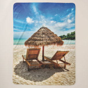 Hemelwolf op beach throw pillow
