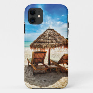 Hemelwolf op beach throw pillow Case-Mate iPhone case