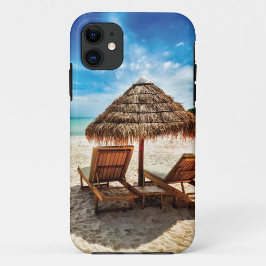 Hemelwolf op beach throw pillow Case-Mate iPhone case (Achterkant)