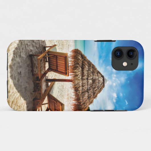 Hemelwolf op beach throw pillow Case-Mate iPhone case (Achterkant (horizontaal))