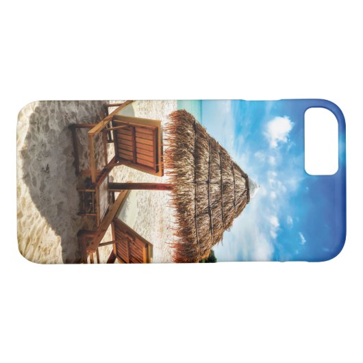 Hemelwolf op beach throw pillow Case-Mate iPhone case (Achterkant (Horizontaal))