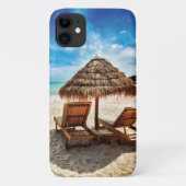Hemelwolf op beach throw pillow Case-Mate iPhone case (Achterkant)