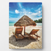 Hemelwolf op beach throw pillow fotoplaat (voorkant)