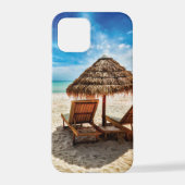 Hemelwolf op beach throw pillow iPhone hoesje (Achterkant)