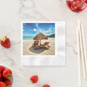 Hemelwolf op beach throw pillow servet (Insitu)