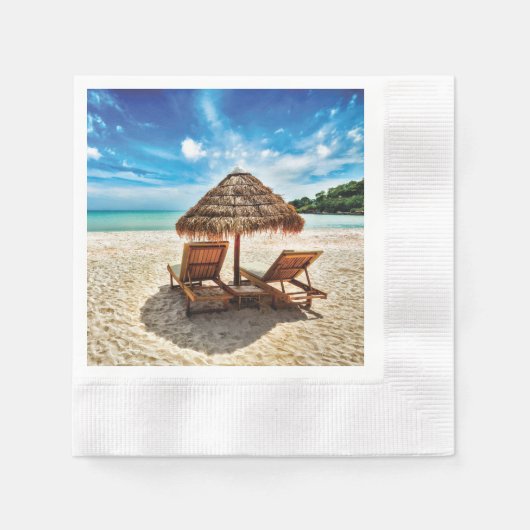 Hemelwolf op beach throw pillow servet (Voorkant)