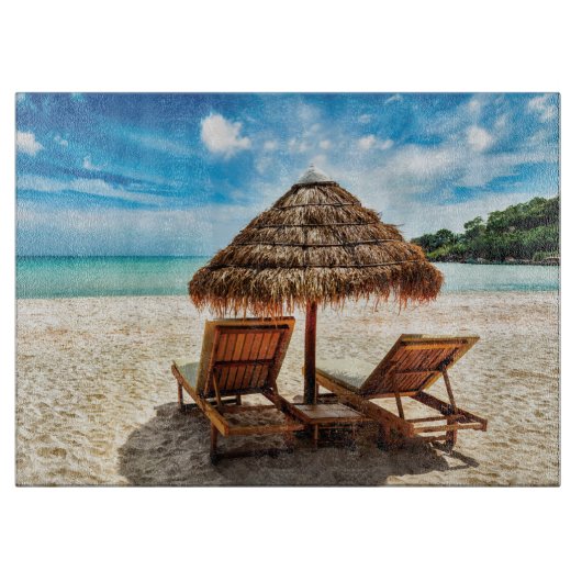 Hemelwolf op beach throw pillow snijplank (Voorkant)