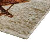 Hemelwolf op beach throw pillow snijplank (Hoek)