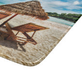 Hemelwolf op beach throw pillow snijplank (Hoek)