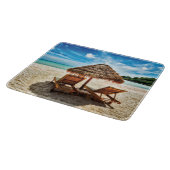 Hemelwolf op beach throw pillow snijplank (Hoek)