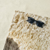 Hemelwolf op beach throw pillow strandlaken (In situ)