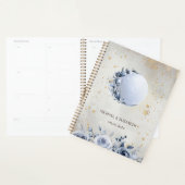 Hemelzon, Blauwe Maan Bloemen, Sterren Nachtlucht Planner (Display)