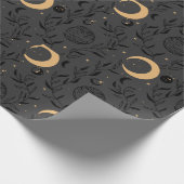 Hemelzon en maan patroon cadeaupapier (Hoek)