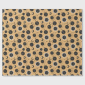 Hemelzon en maan patroon cadeaupapier (Vlak)