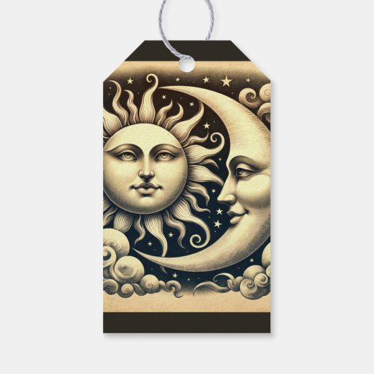 hemelzon & maan cadeaulabel (Achterkant)