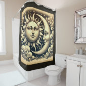 hemelzon & maan douchegordijn (In situ)