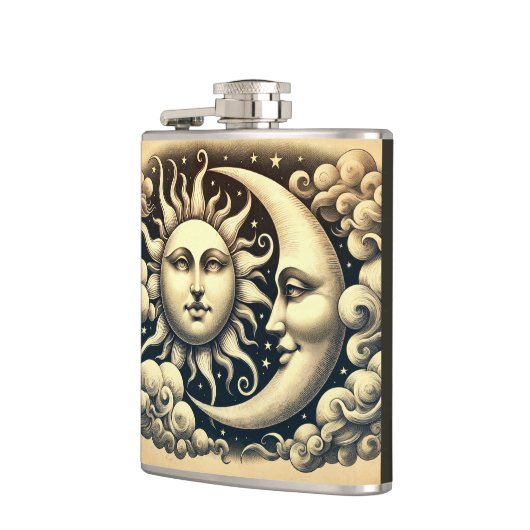 hemelzon & maan heupfles (Links)