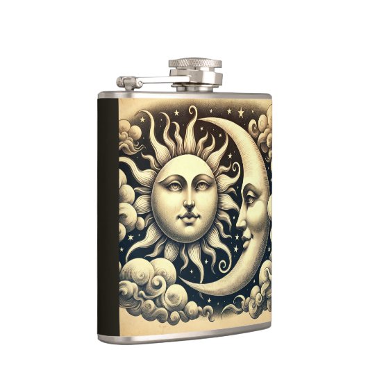  hemelzon & maan heupfles (Rechts)