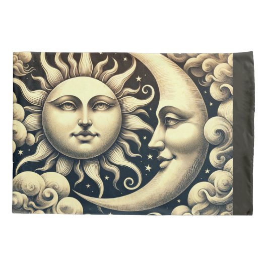  hemelzon & maan kussensloop (Achterkant)