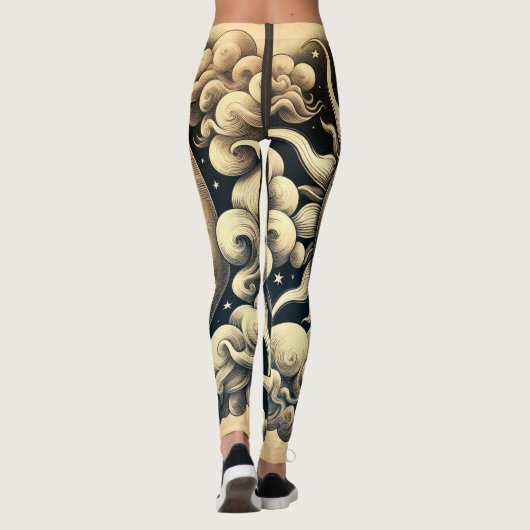  hemelzon & maan leggings (Achterkant)